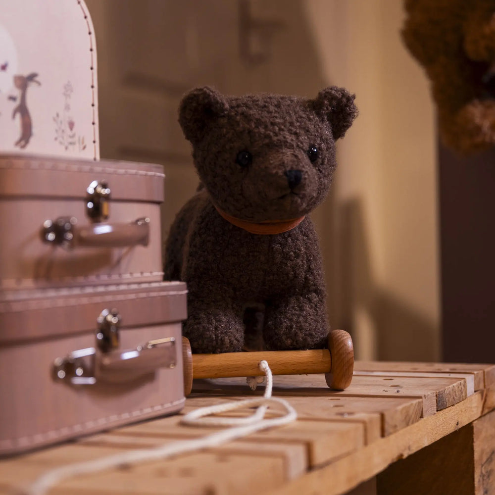 Raoul, ours en peluche à tirer – Dès 12 mois