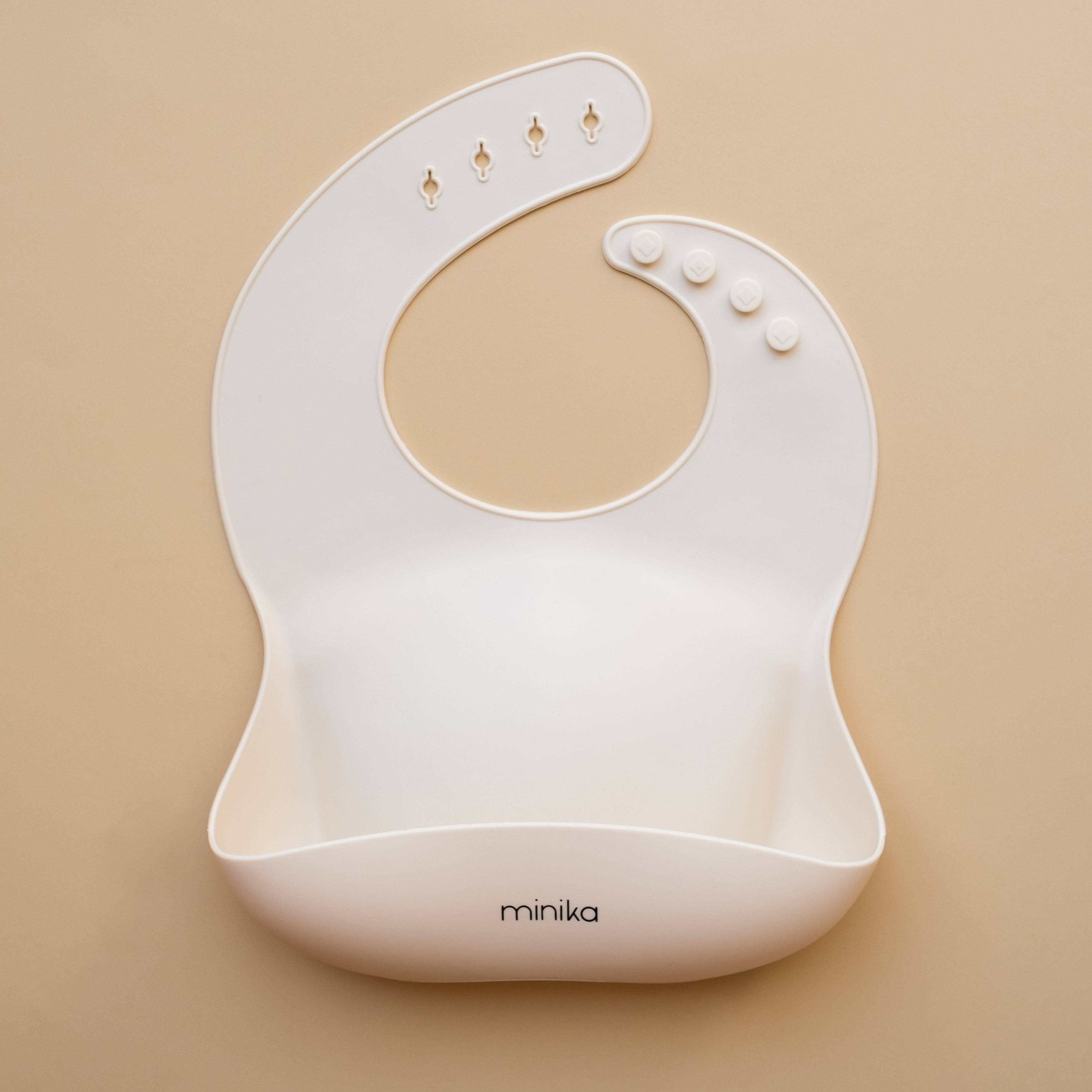 Bavoir en silicone - Modèle Coquillage