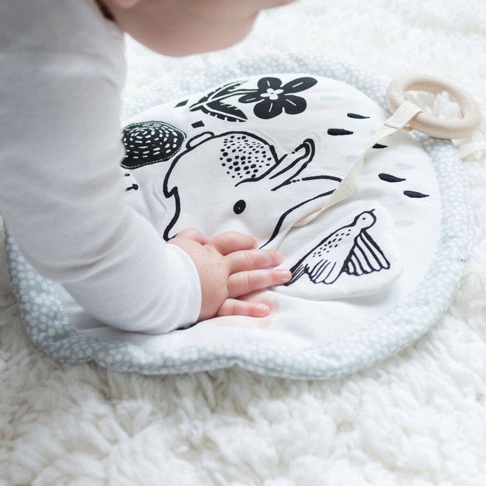 Tapis d'activité pour bébé - Lapin, Oiseau, Fleur