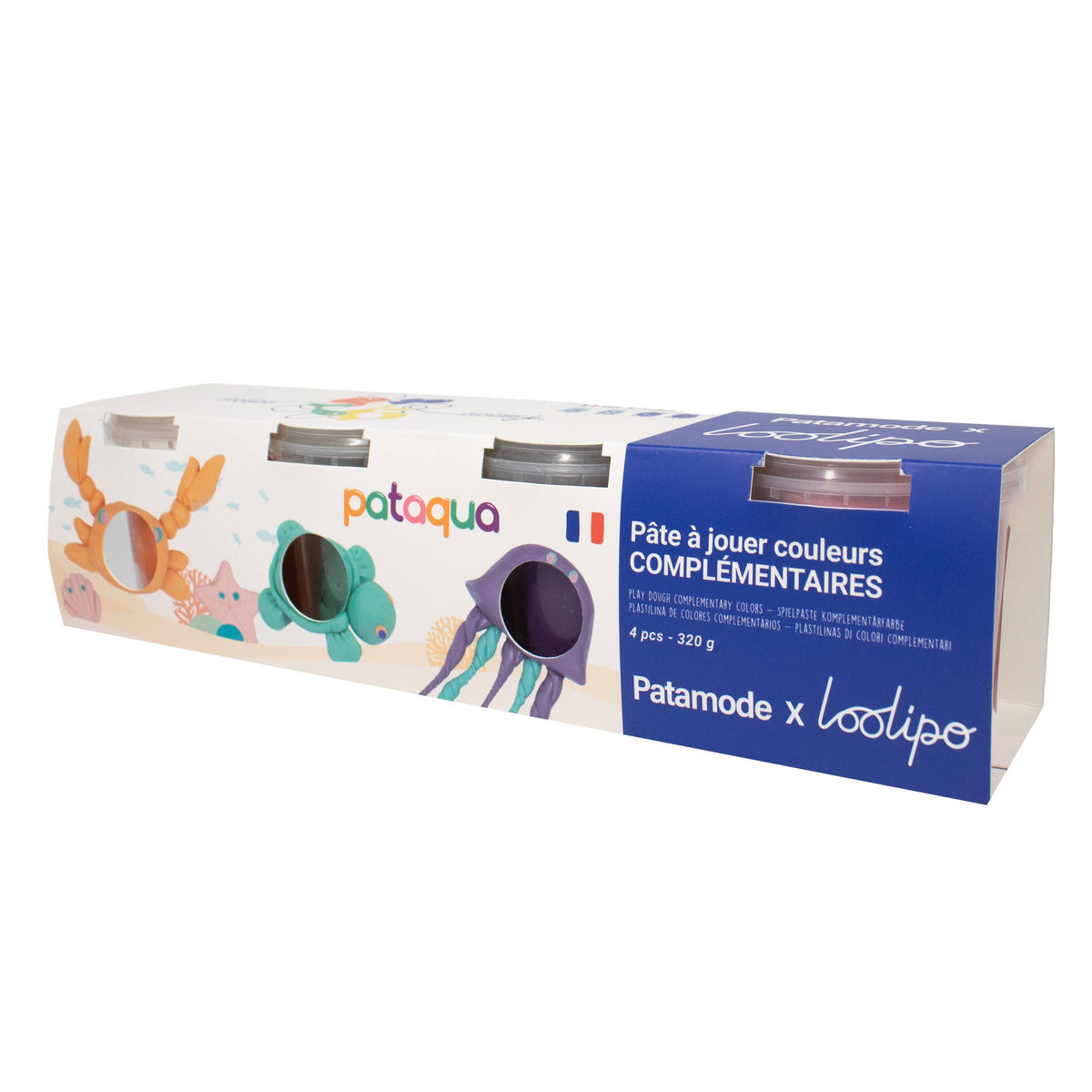 Pâte modeler végétale – couleurs secondaires – 4 × 130 g
