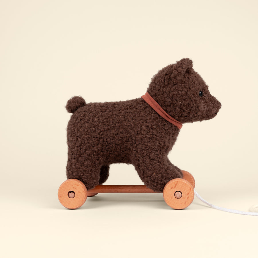 Raoul, ours en peluche à tirer – Dès 12 mois