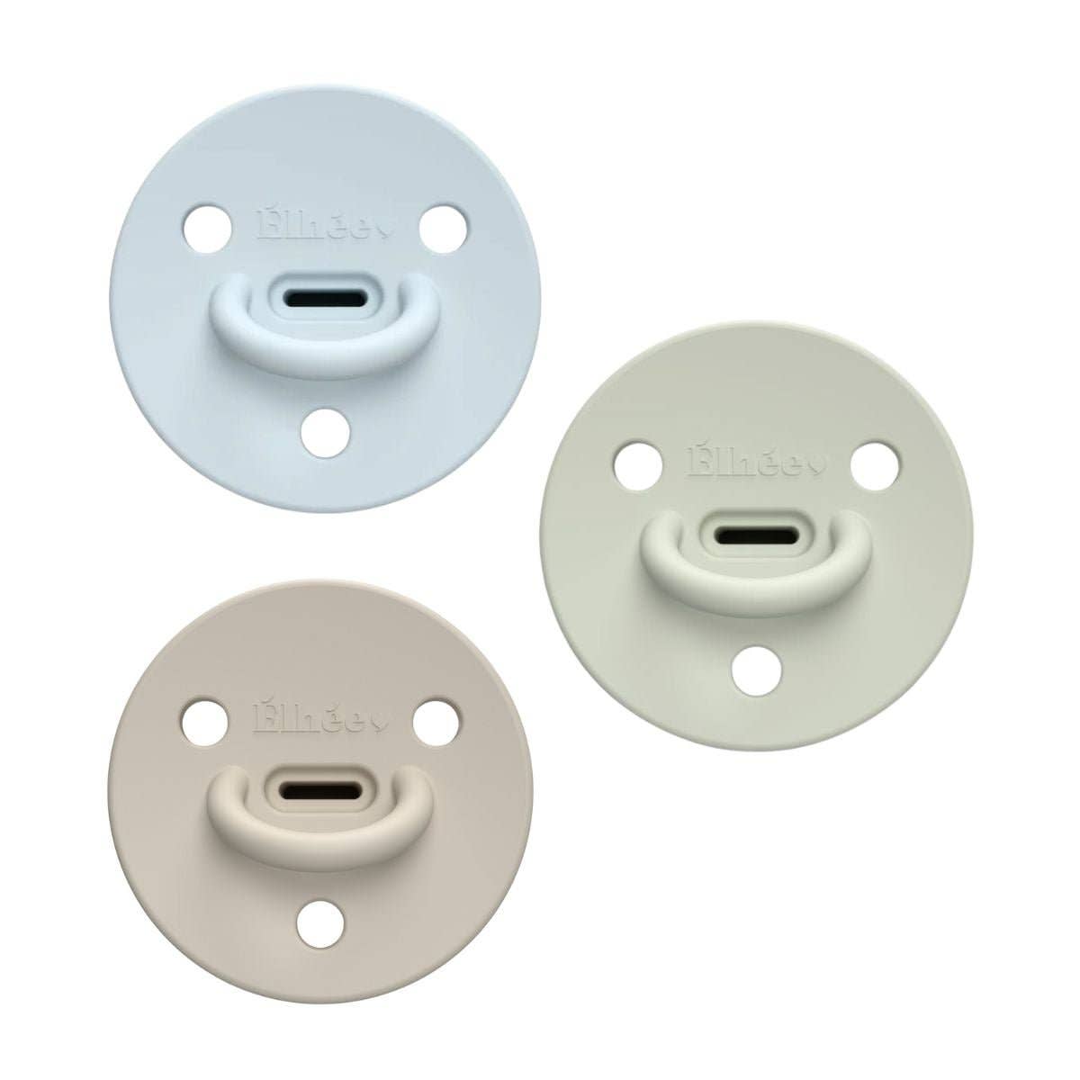 Pack de 3 sucettes physiologiques ChooChoo « Billie » | 0-6 mois | Extra-fines