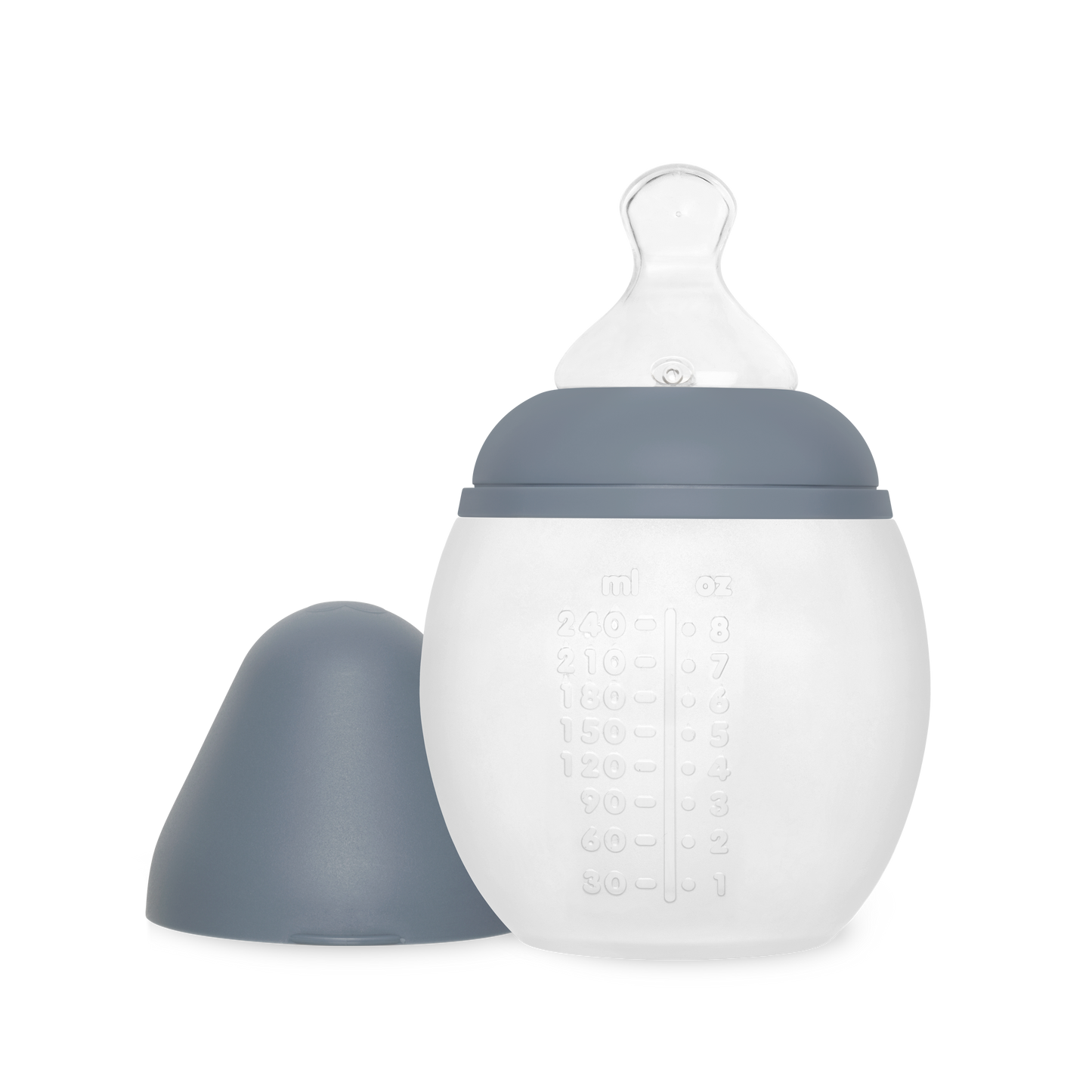 Baby bottle 240ml - 08 Oz: Blue Grey
