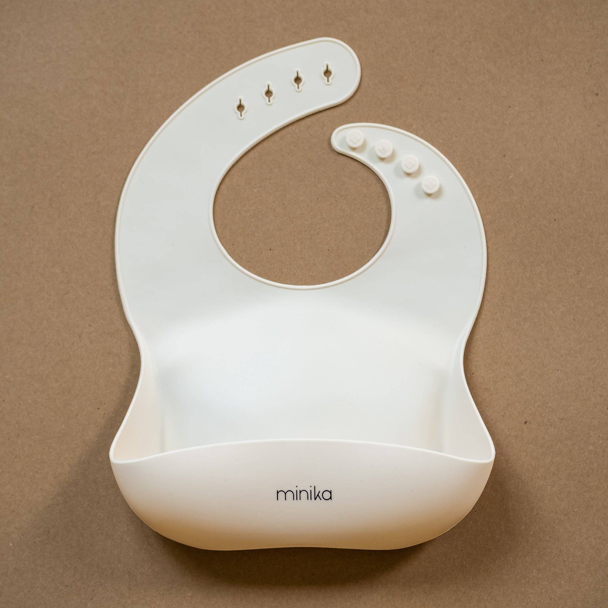 Bavoir en silicone - Modèle Coquillage