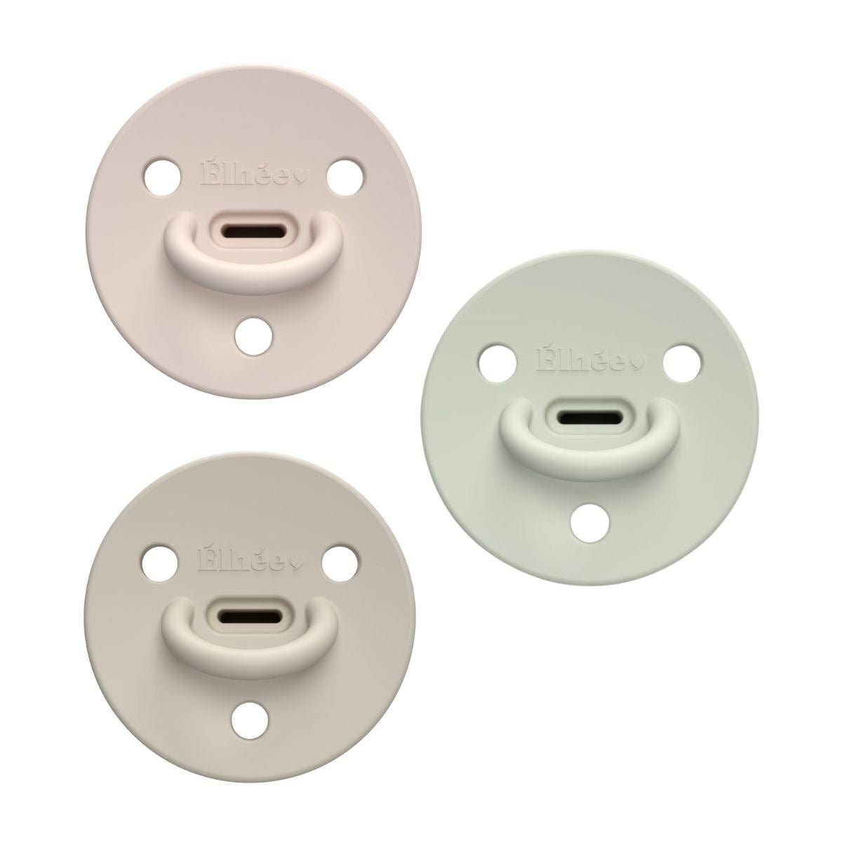 Pack de 3 sucettes physiologiques ChooChoo « Billie » | 0-6 mois