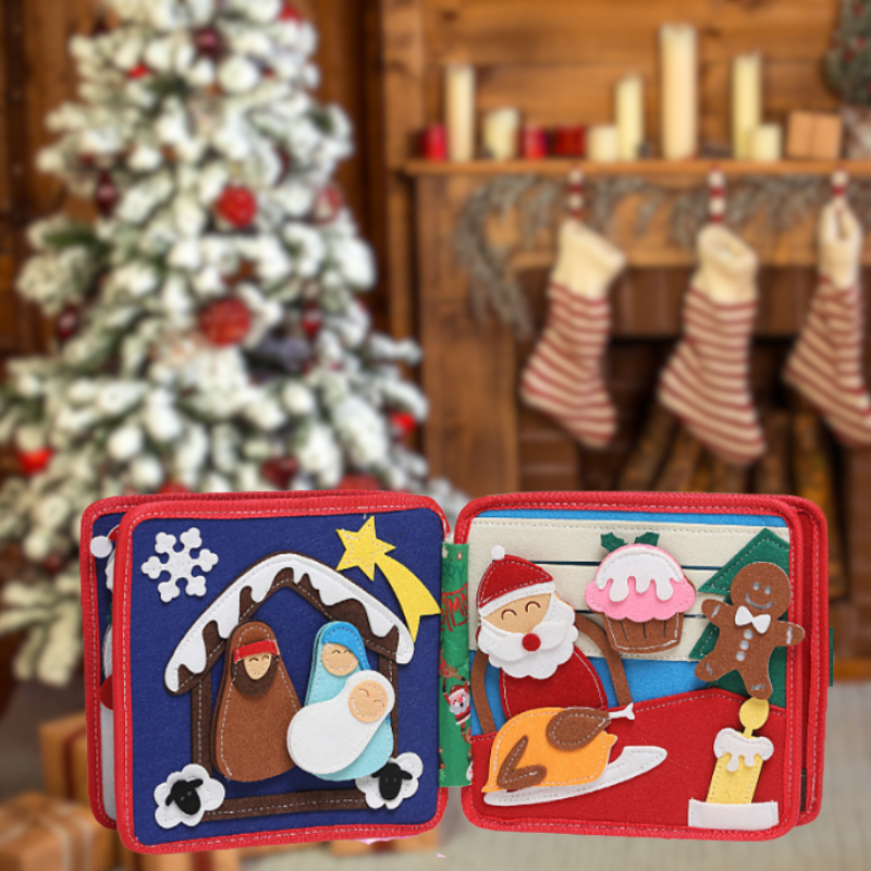Livre d’activités en feutrine – Noël 0+