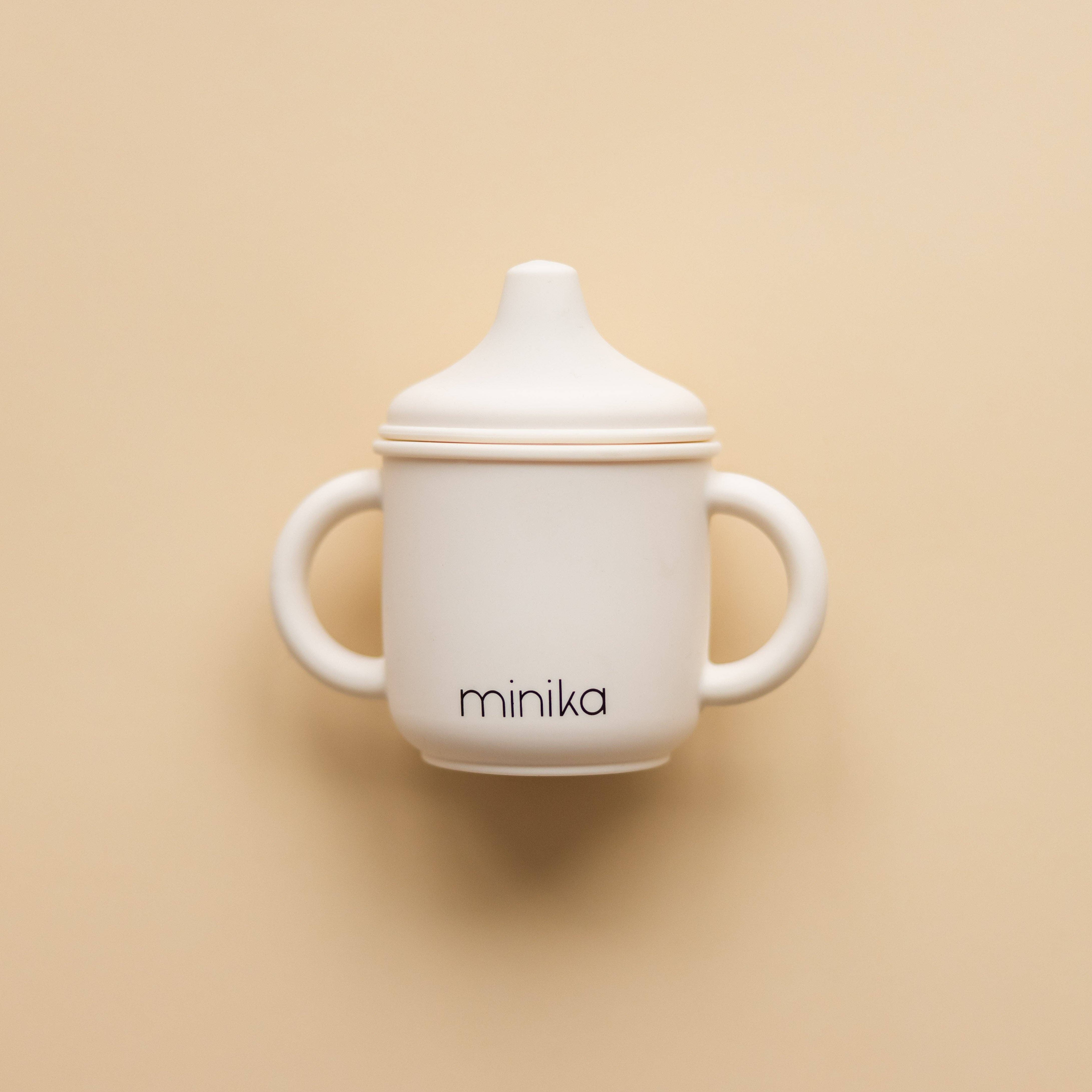 Tasse d’apprentissage en silicone avec poignées – Coquillage