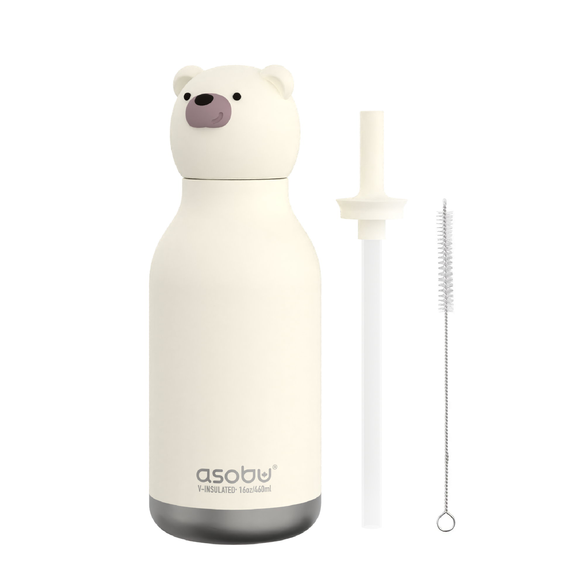 Gourde isotherme Ours blanc Bestie - 460 ml
