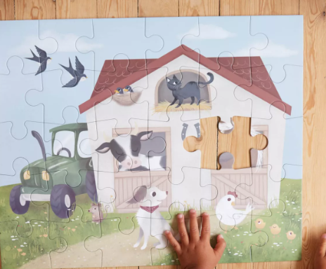 Coffret Grand Puzzle 30 pces - A la ferme dès 3 ans