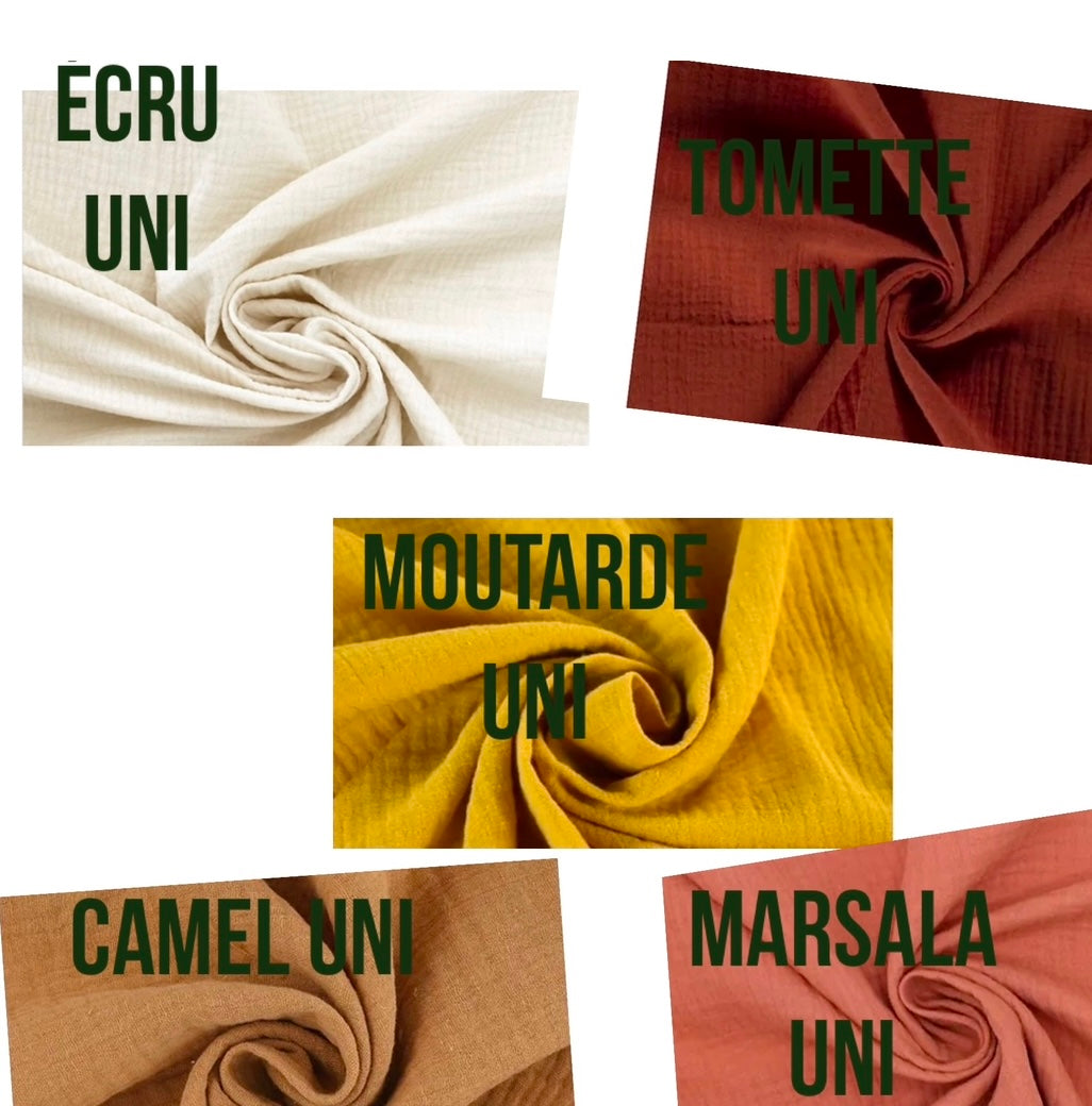 Matelas à langer nomade motifs et couleurs au choix