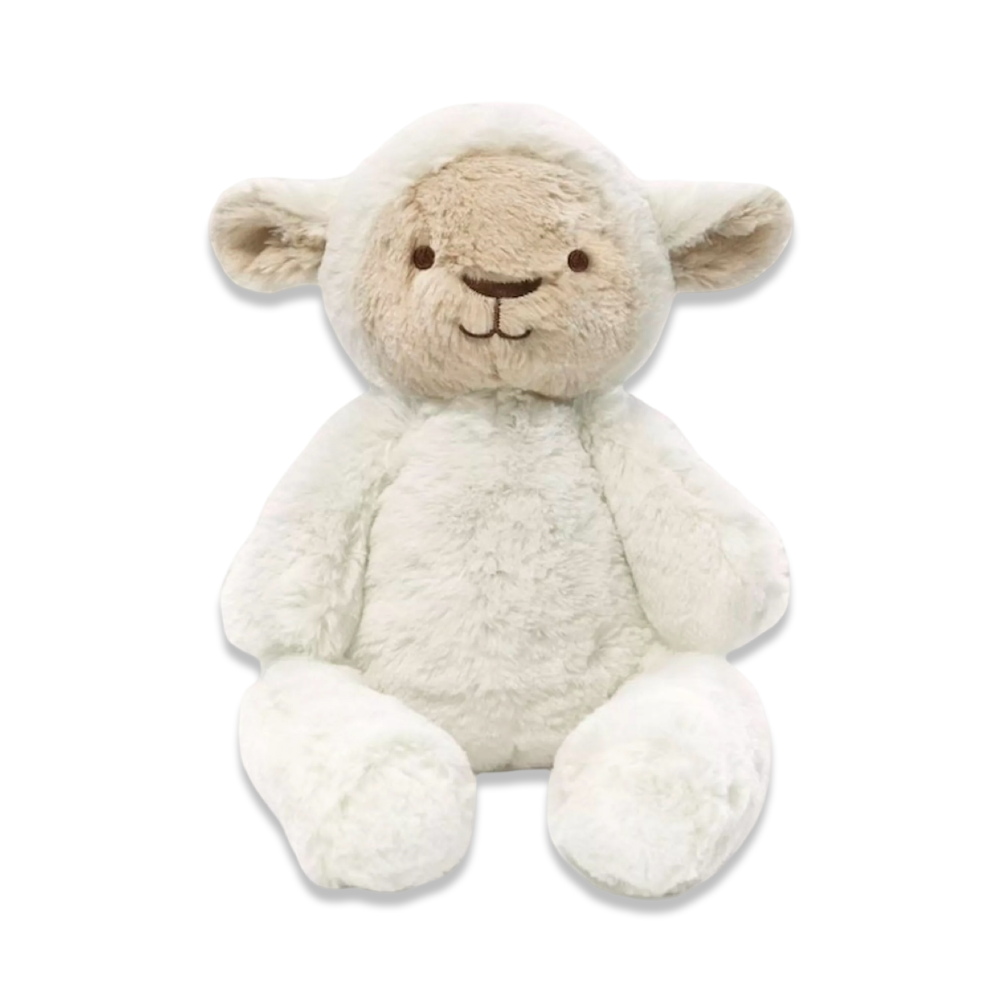 Peluche mouton blanc 40 cm crème