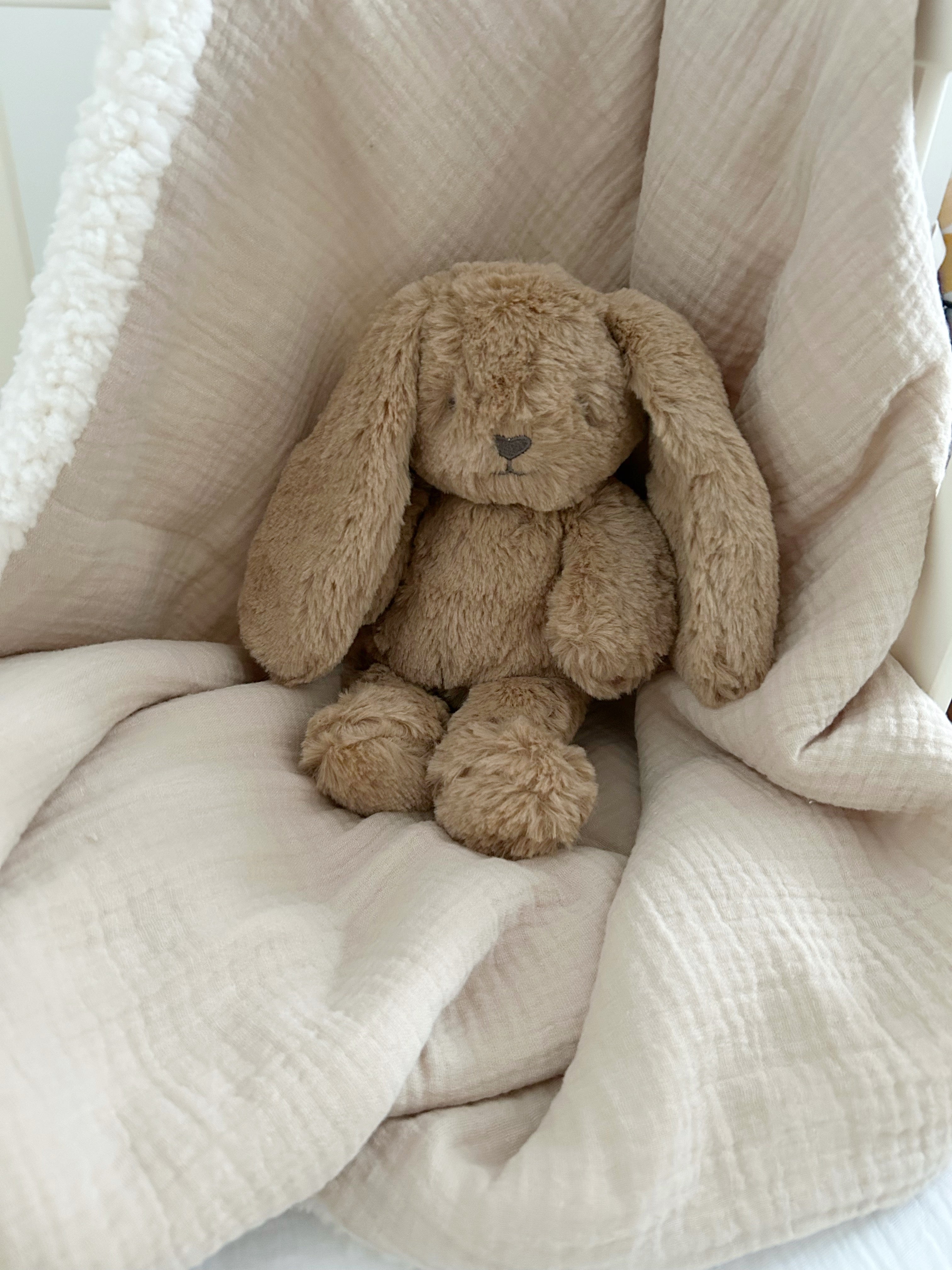 Peluche lapin caramel 25cm