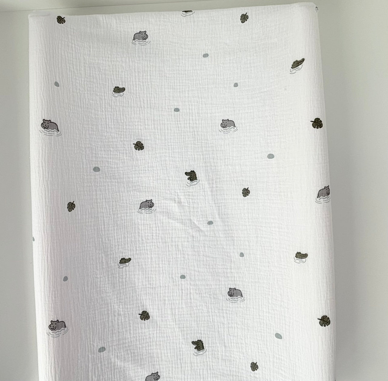 Housse de matelas à langer Au fil de l'eau