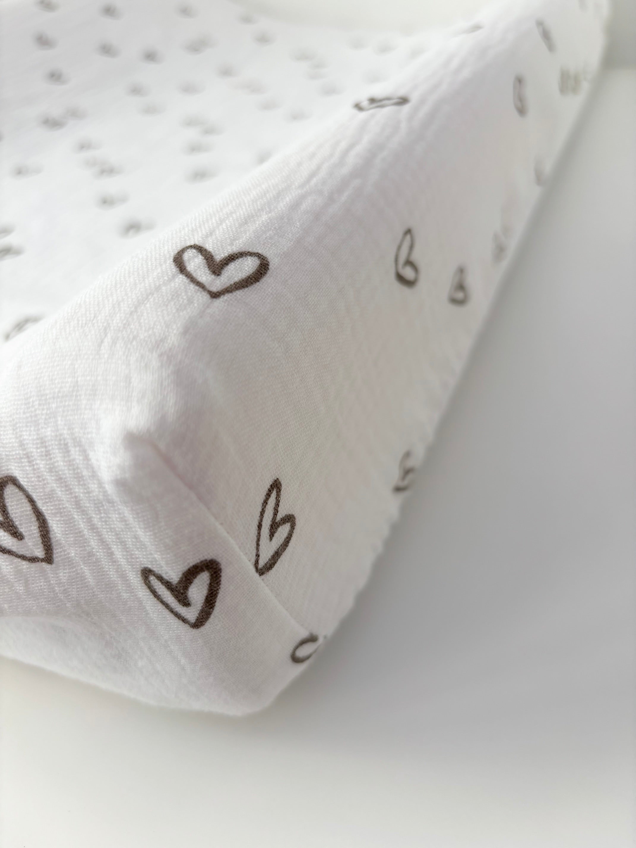 Housse de matelas à langer Petit Coeur
