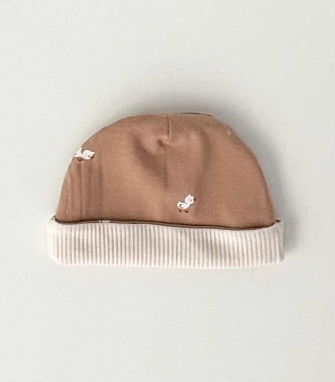 Bonnet naissance réversible Petite Marelle
