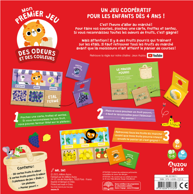 MON PREMIER JEU DES ODEURS ET DES COULEURS Dès 4 ans