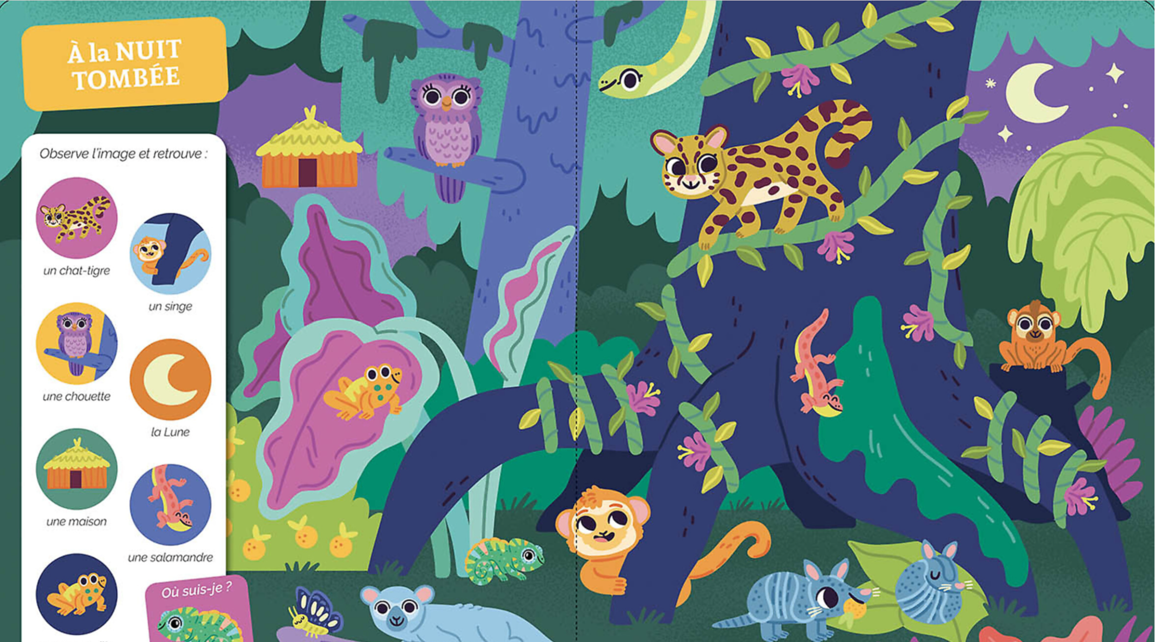 CHERCHE ET TROUVE DES TOUT-PETITS - LA JUNGLE ET LA SAVANE Dès 18 mois
