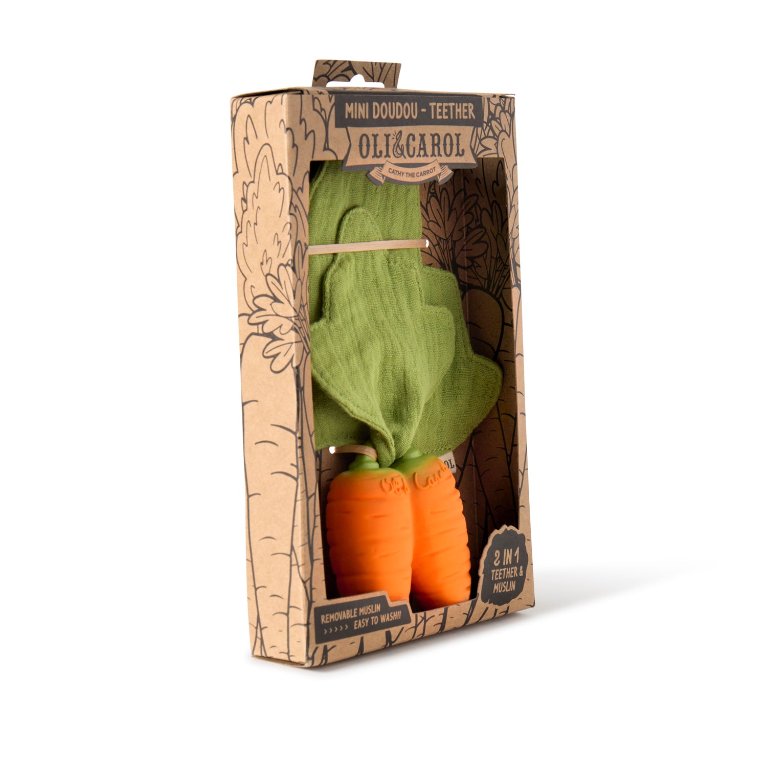 đ„ Cathy the Carrot â Mini Doudou-Teether