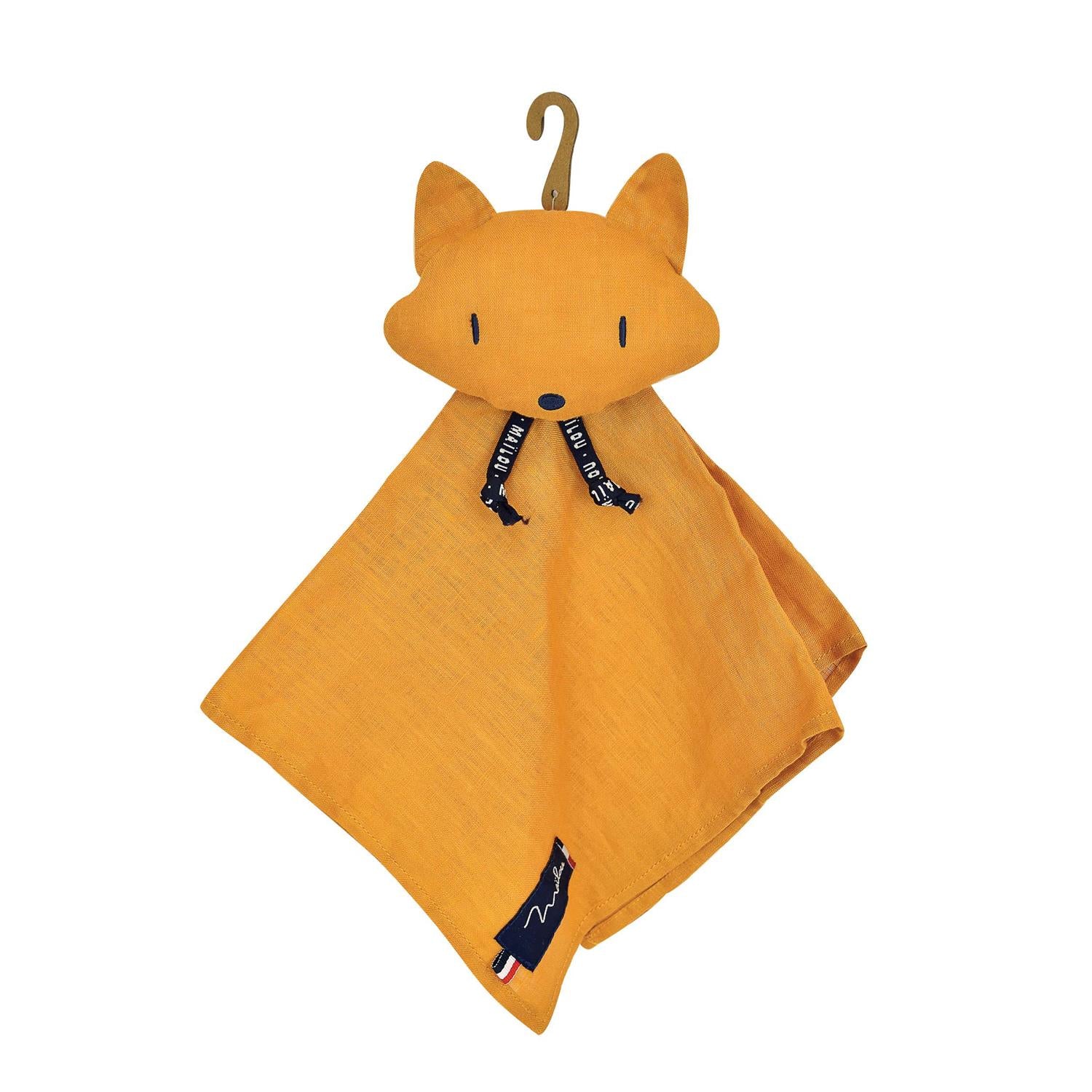 Doudou renard safran