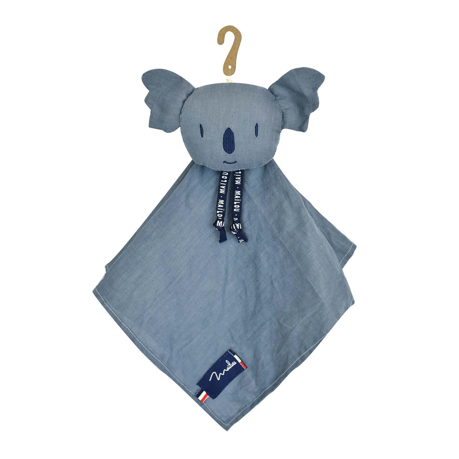 Doudou koala bleu