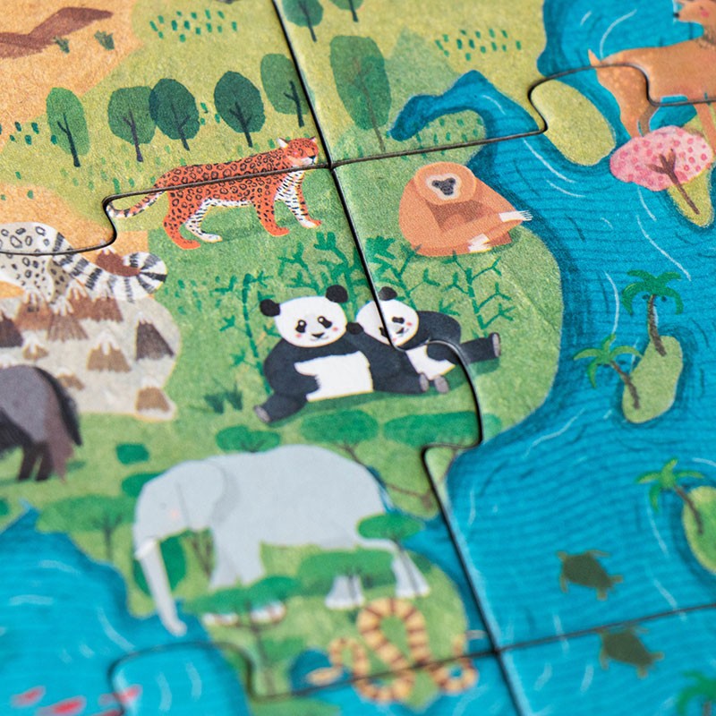 Puzzle Planète Animaux Londji – 70 pièces – dès 5 ans