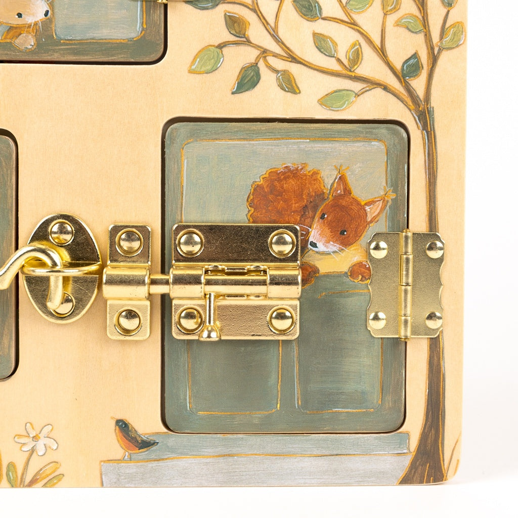 Tableau de loquets en bois – Amis – Egmont