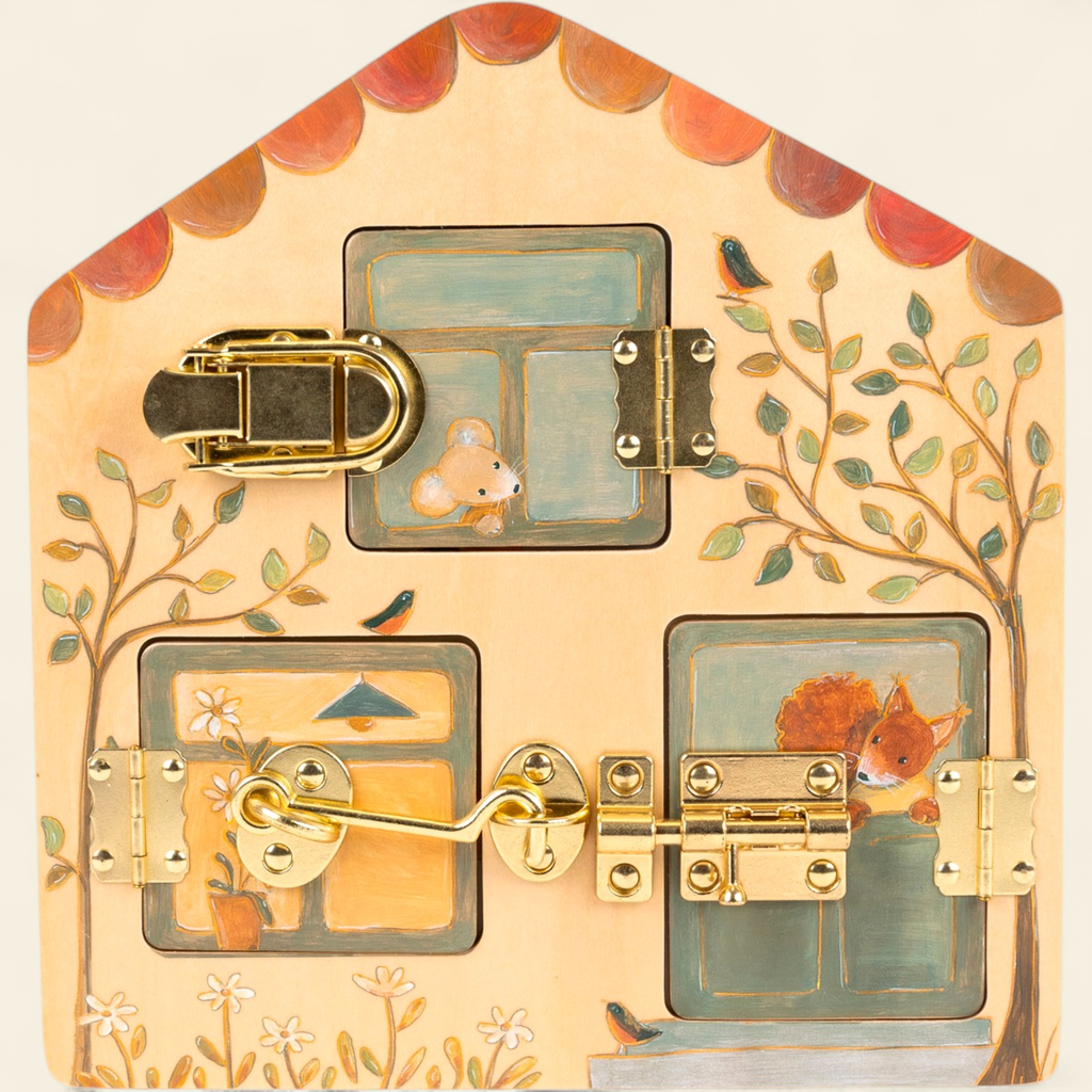 Tableau de loquets en bois – Amis – Egmont