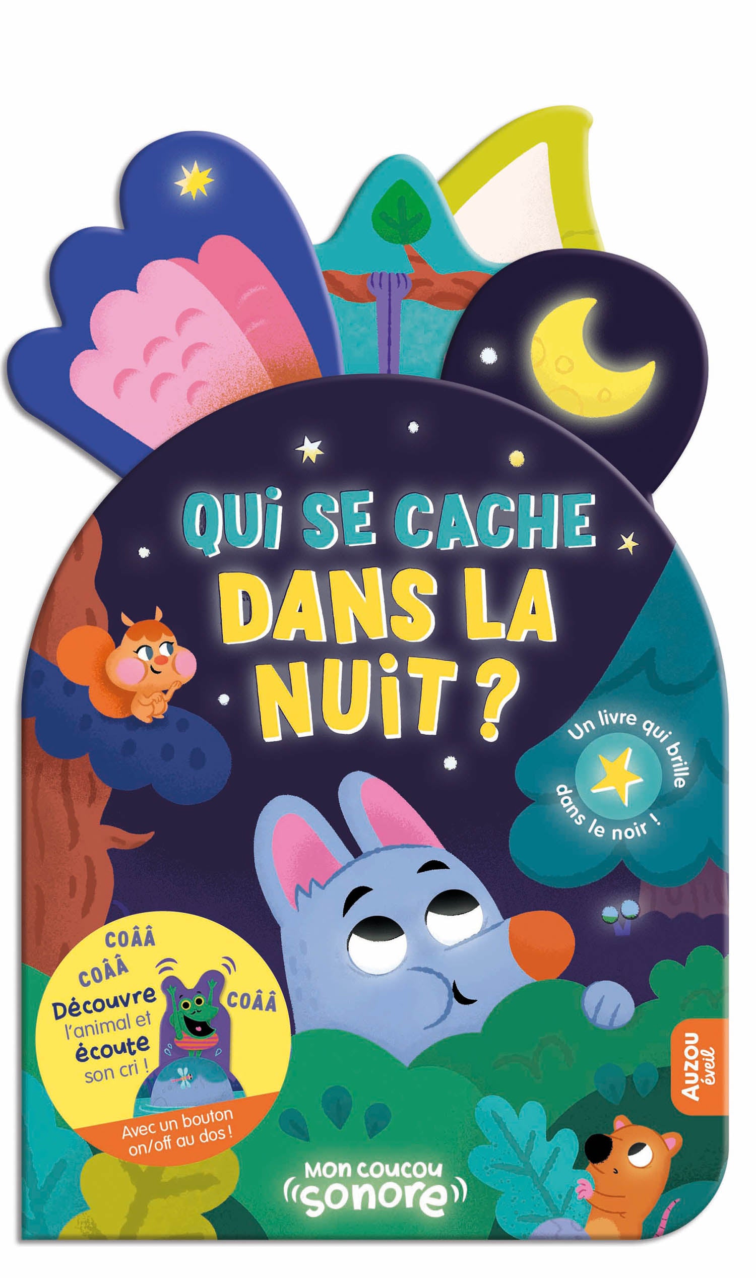 QUI SE CACHE DANS LA NUIT ? AVEC DU VERNIS PHOSPHORESCENT ! MON COUCOU SONORE