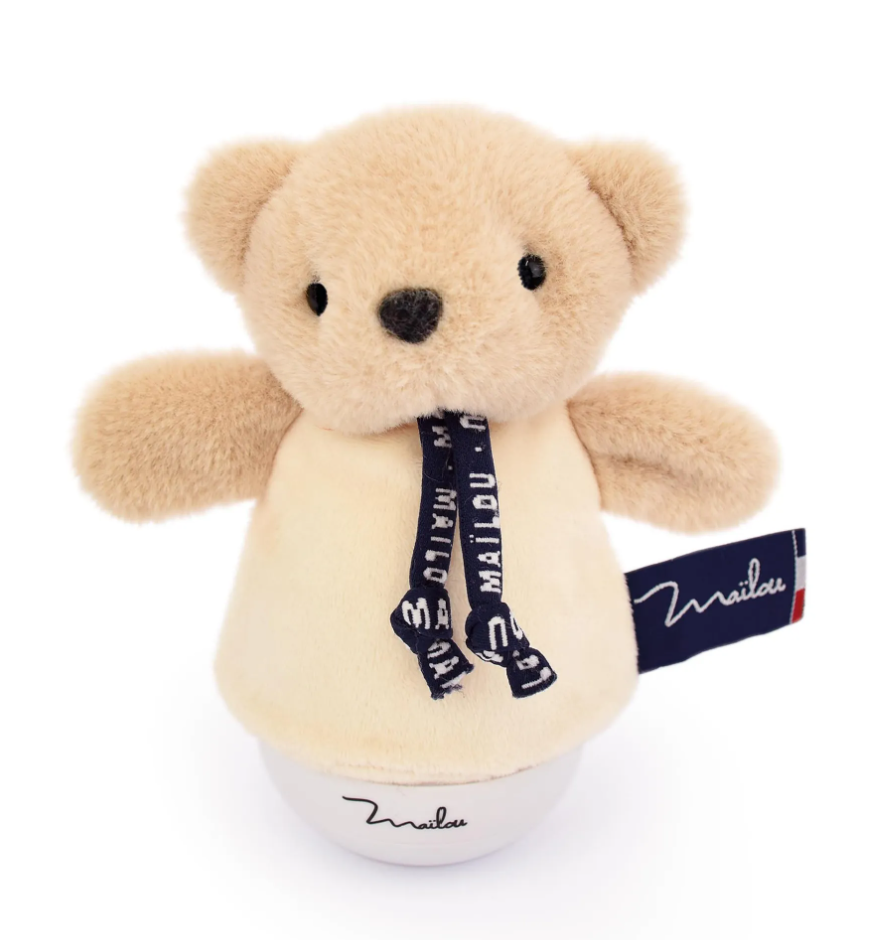 Veilleuse Ours Beige – veilleuse musicale 16 cm