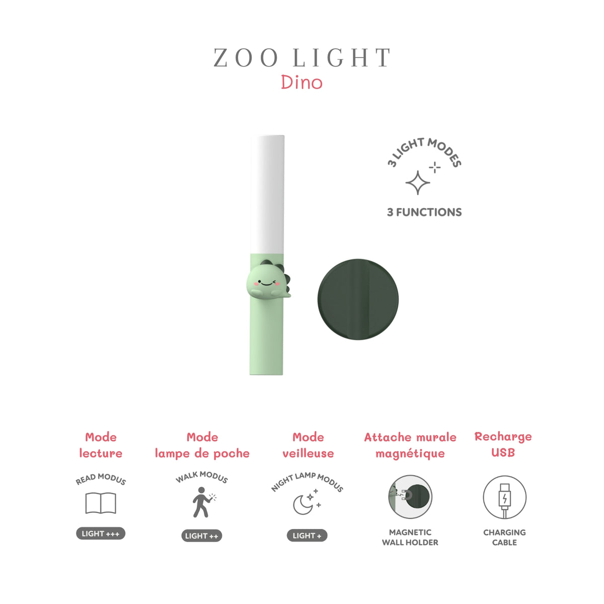 Lampe veilleuse enfant Dino – The Zoofamily