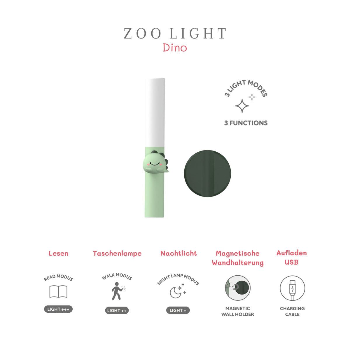 Lampe veilleuse enfant Dino – The Zoofamily