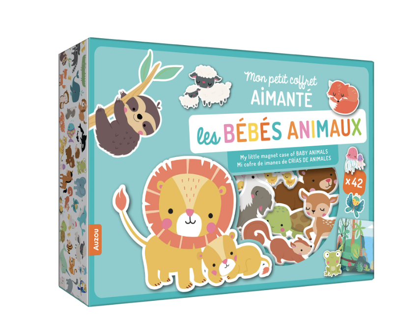 MON PETIT COFFRET AIMANTÉ - LES BÉBÉS ANIMAUX Dès 3 ans