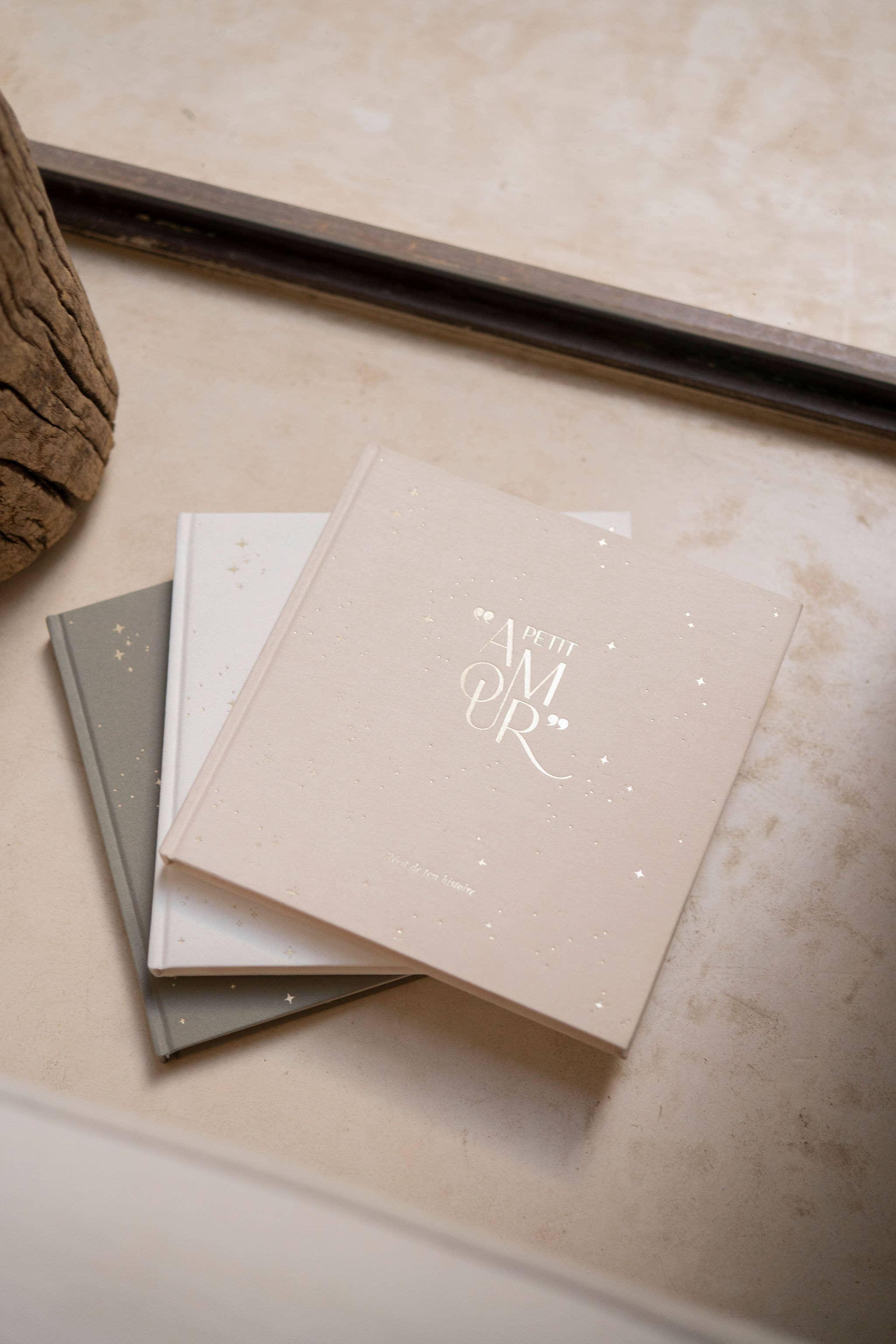Livre de naissance - Petit Amour Beige