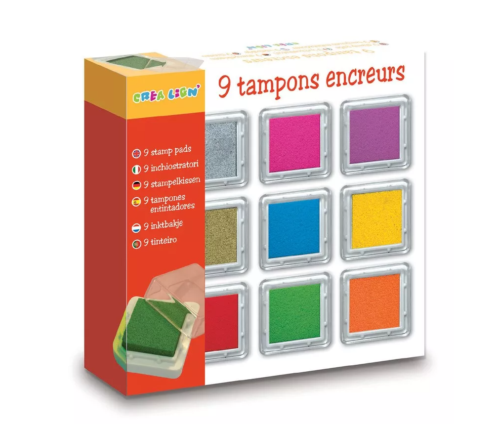 Pack 9 encreurs carrés