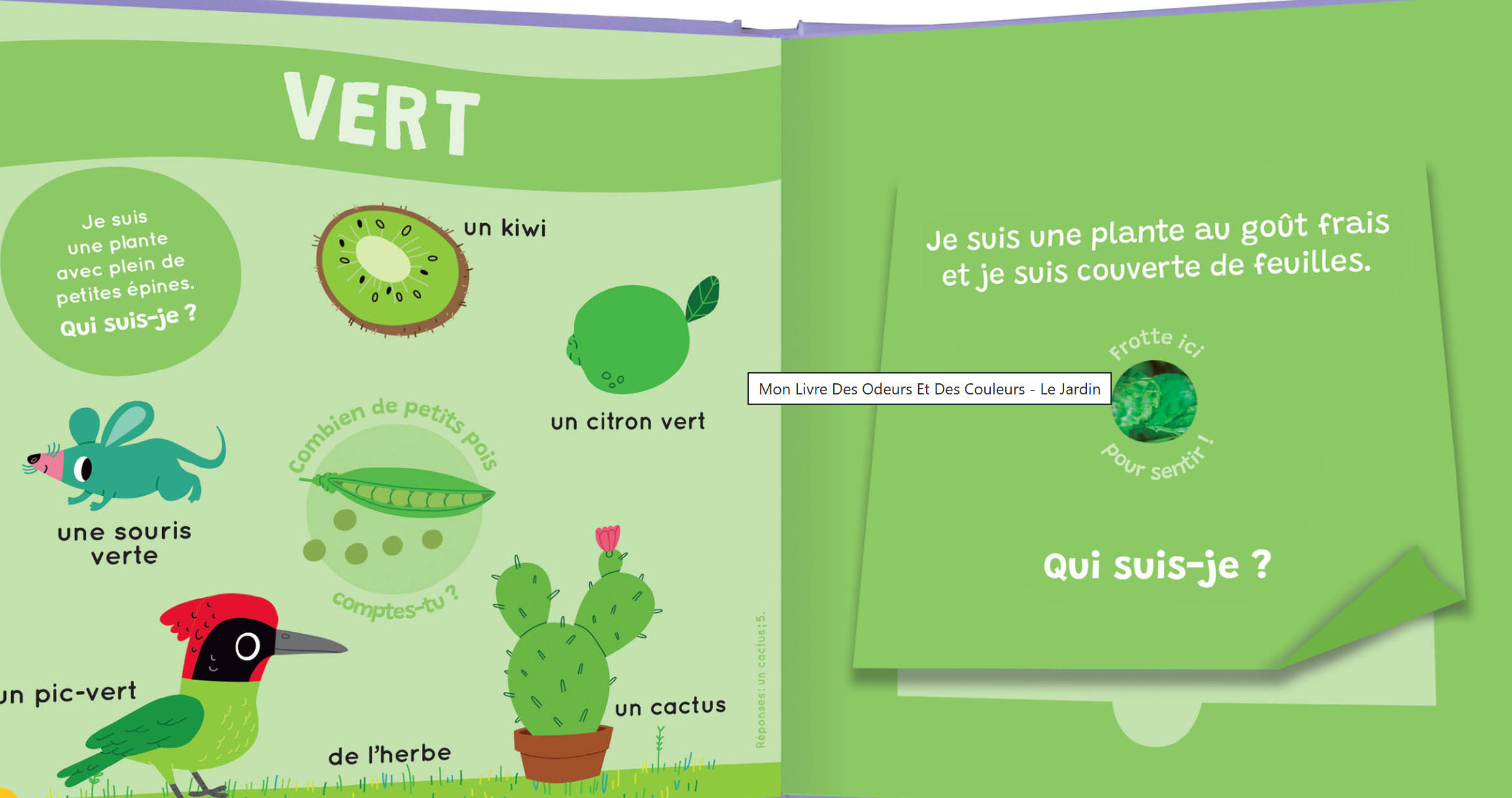 MON LIVRE DES ODEURS ET DES COULEURS - LE JARDIN