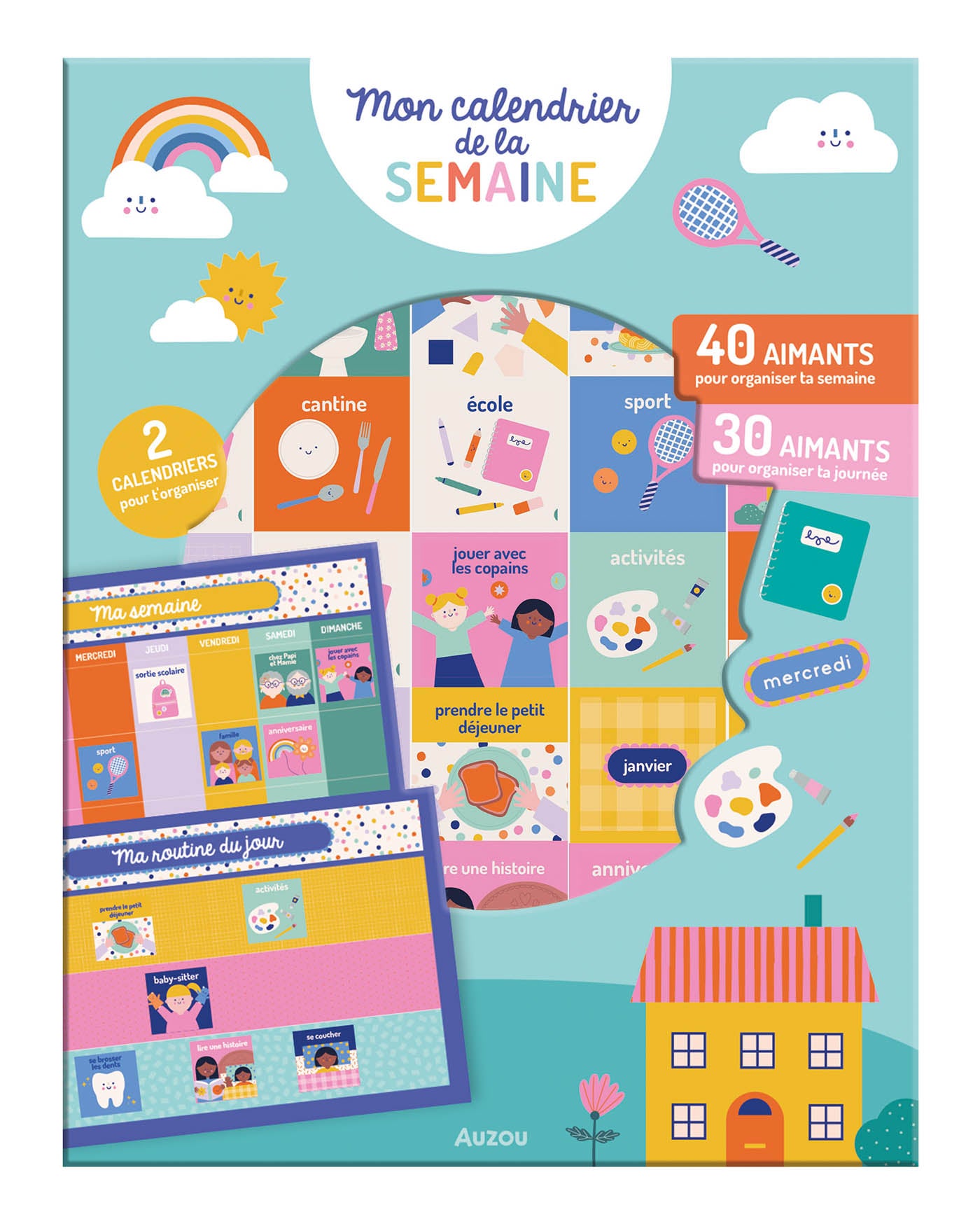 MON CALENDRIER DE LA SEMAINE - MON AVENTURE AIMANTÉE