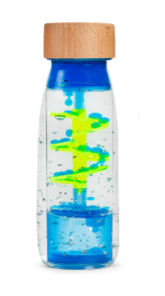 Bouteille sensoriel Spirale bleu - Petit boum