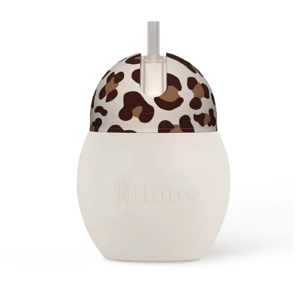 Tasse à paille lestée Coconut léopard