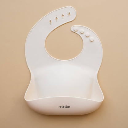 Bavoir en silicone - Modèle Coquillage