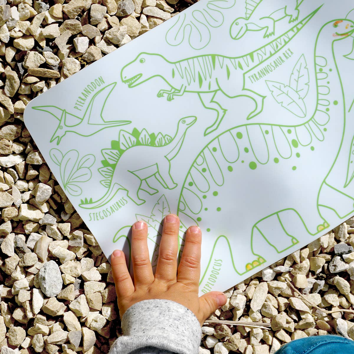 Mini set de coloriage réutilisable en silicone – Dino