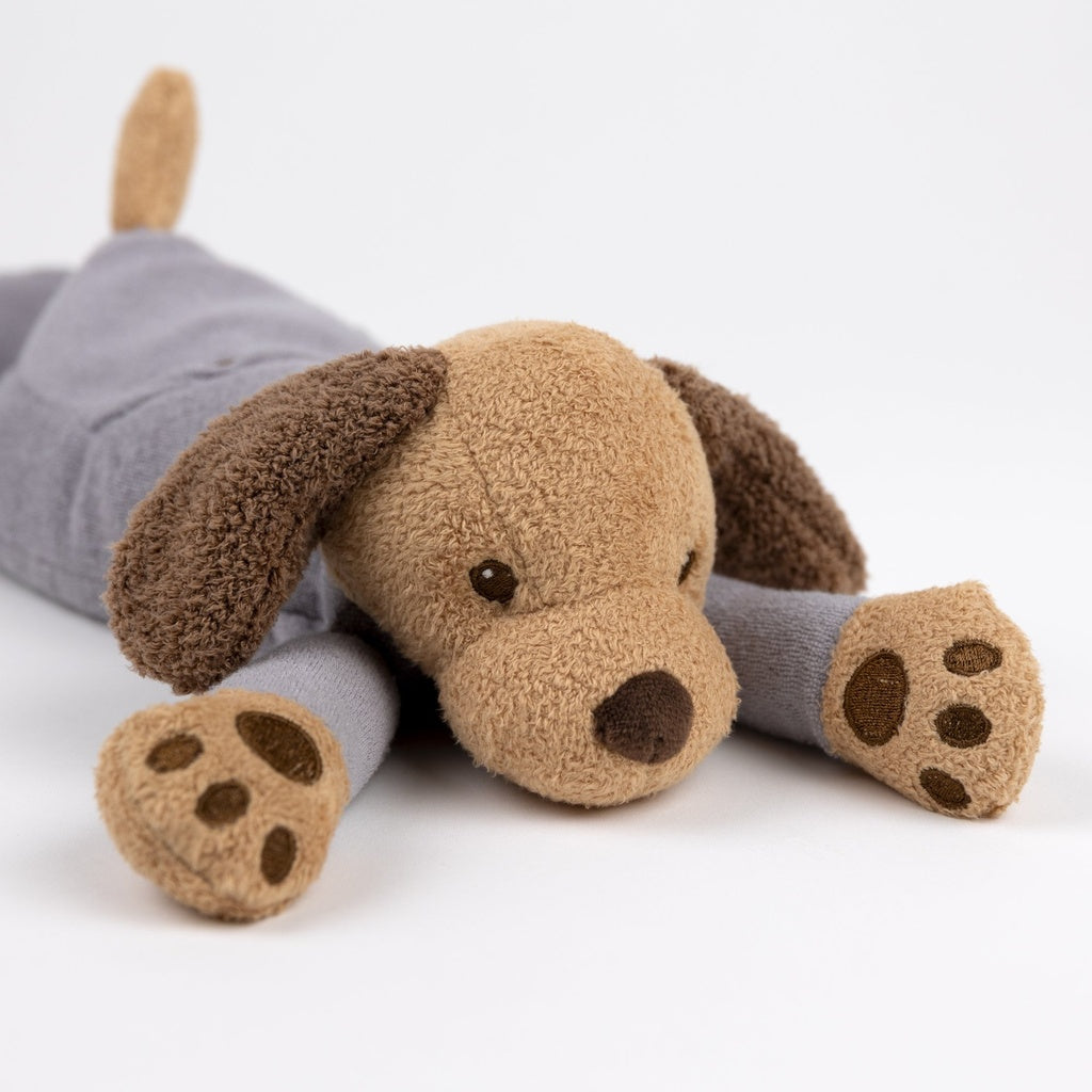 Chien en peluche lesté en pyjama – 500 g