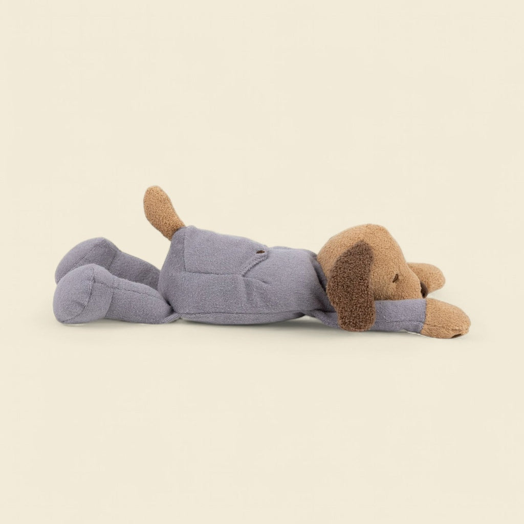 Chien en peluche lesté en pyjama – 500 g