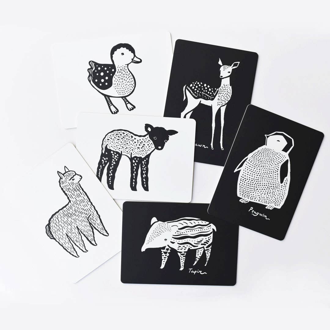 Cartes d'art pour bébé - Animaux bébés - Cartes flash pour nourrissons