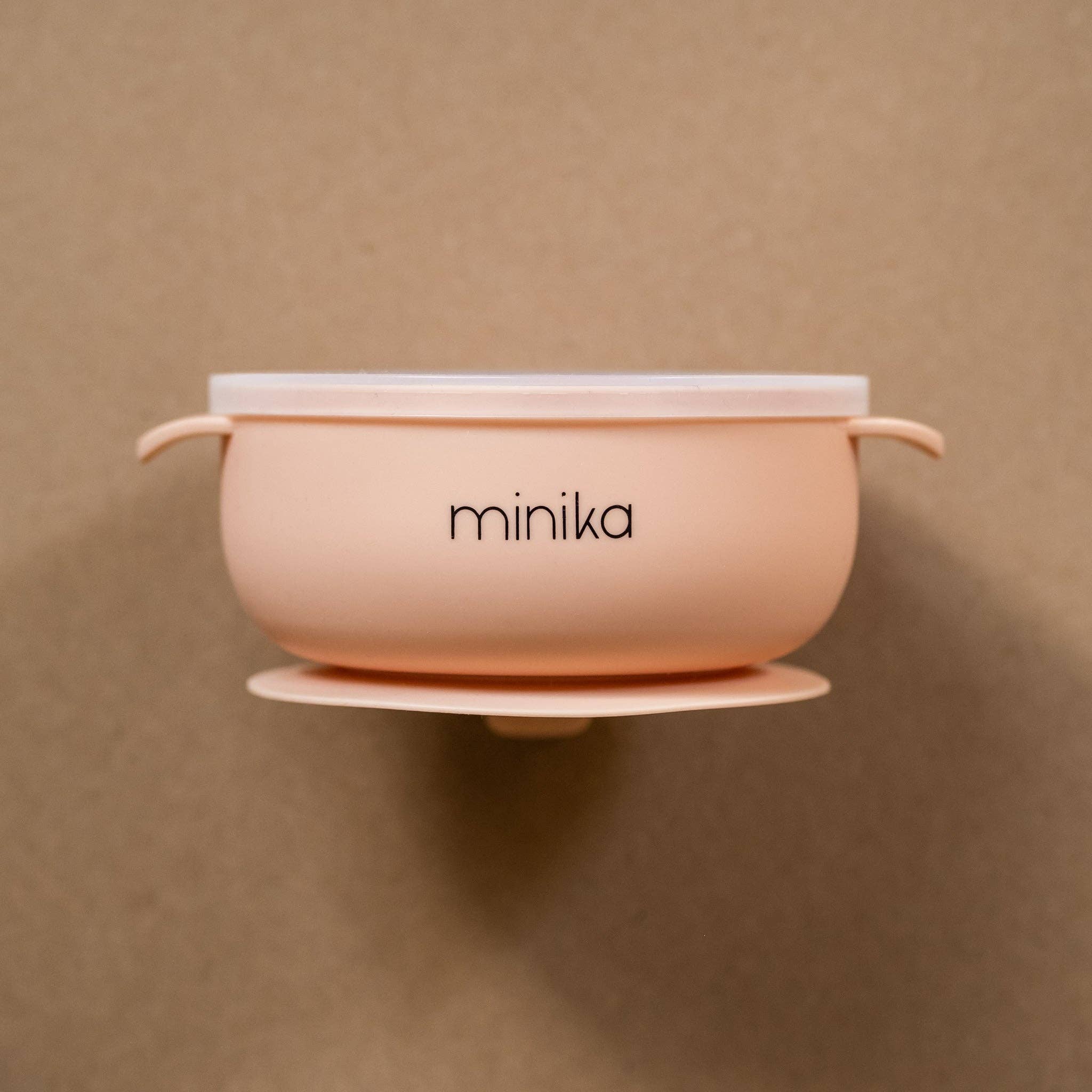 Bol en silicone avec couvercle - Blush