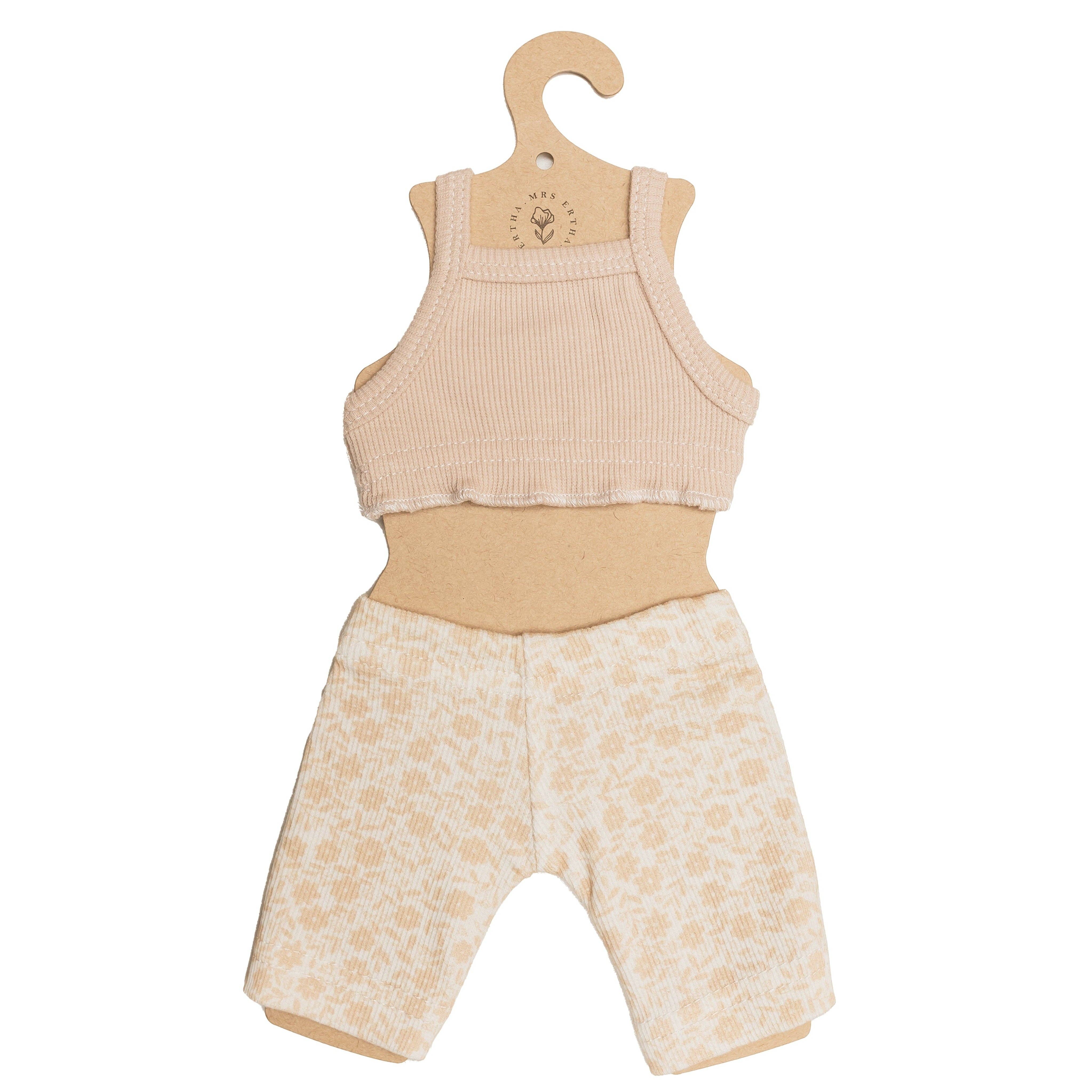Vêtement pour poupées Ensemble Leggings Bouquet