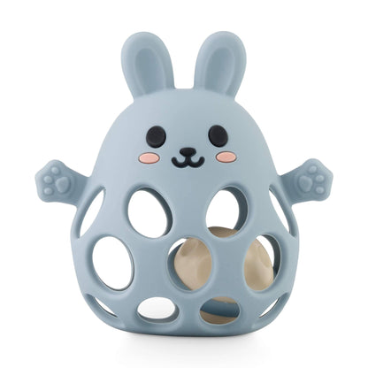 Lapin Mordeur avec Balle à Hochet: Blau