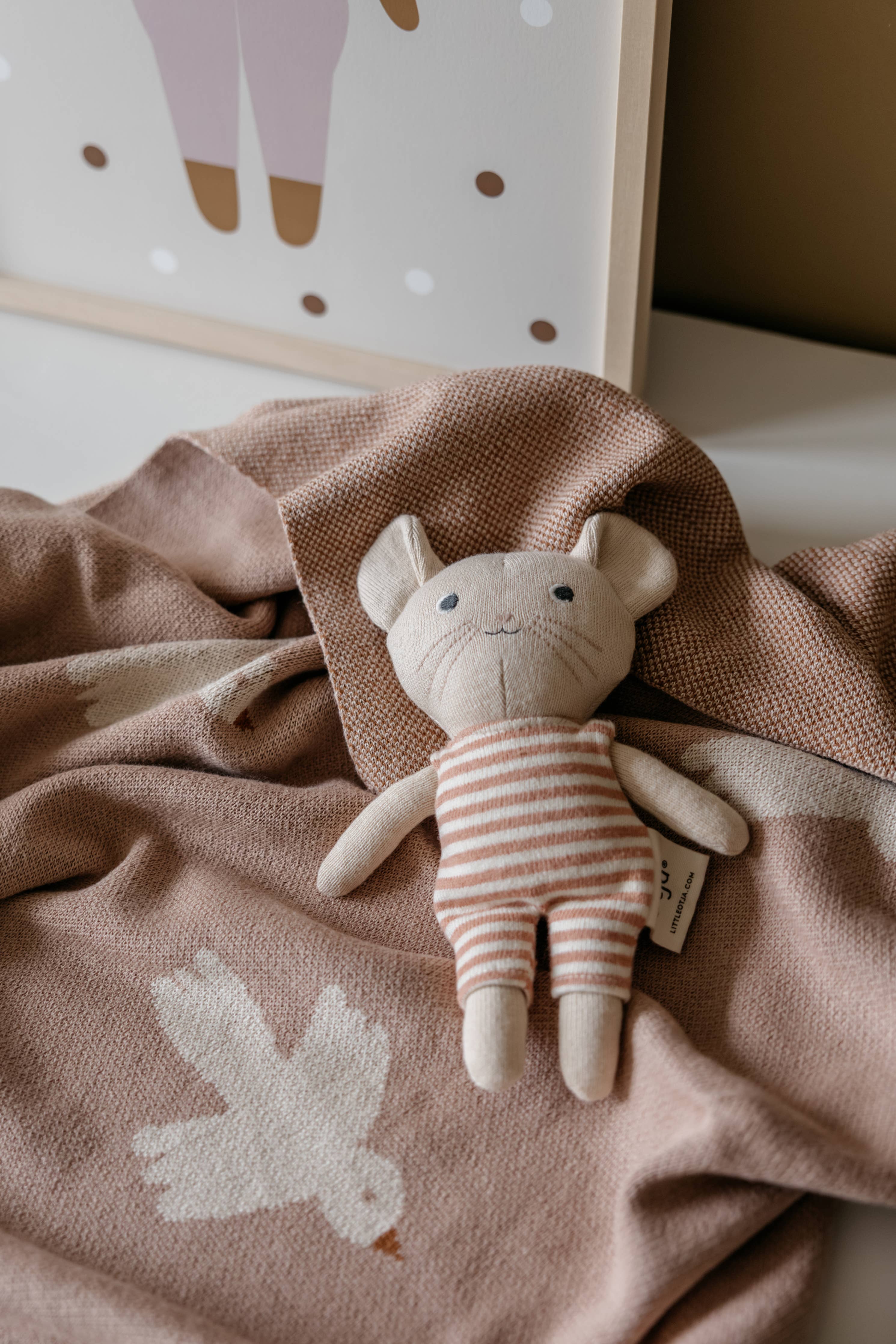 Peluche Souris en Tricot