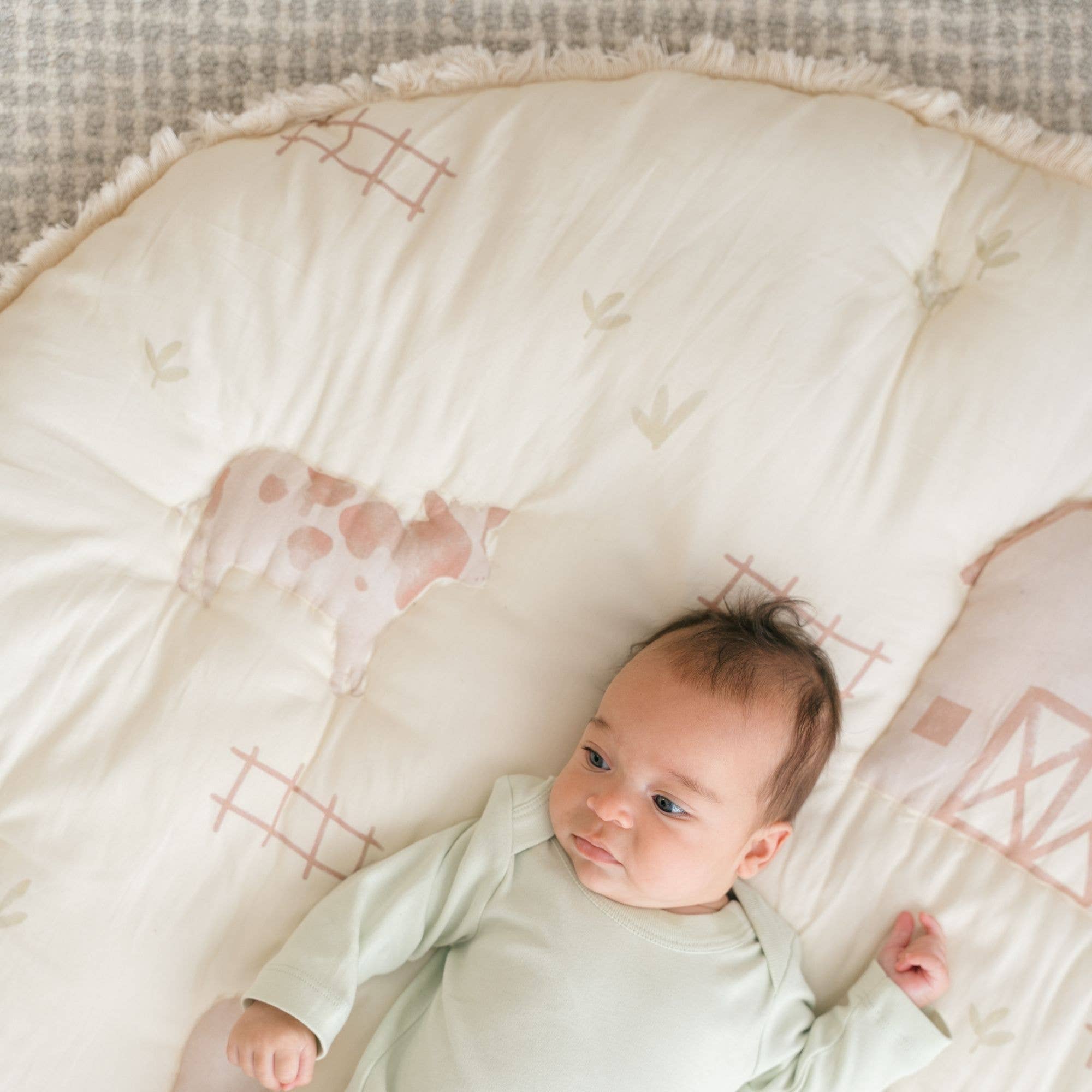 Tapis d'éveil matelassé la ferme
