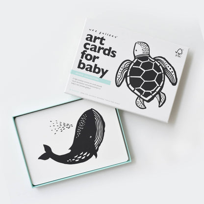 Cartes d'art pour bébé - Animaux marins - Cartes flash pour nourrissons