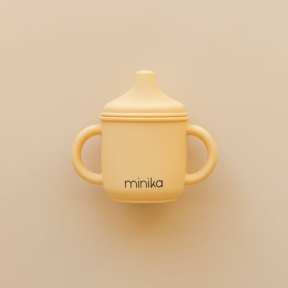 Gobelet d’apprentissage en silicone avec poignées - Sunset